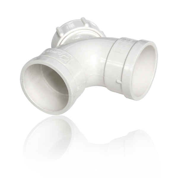 PVC帶檢90度彎頭（門(mén)彎）